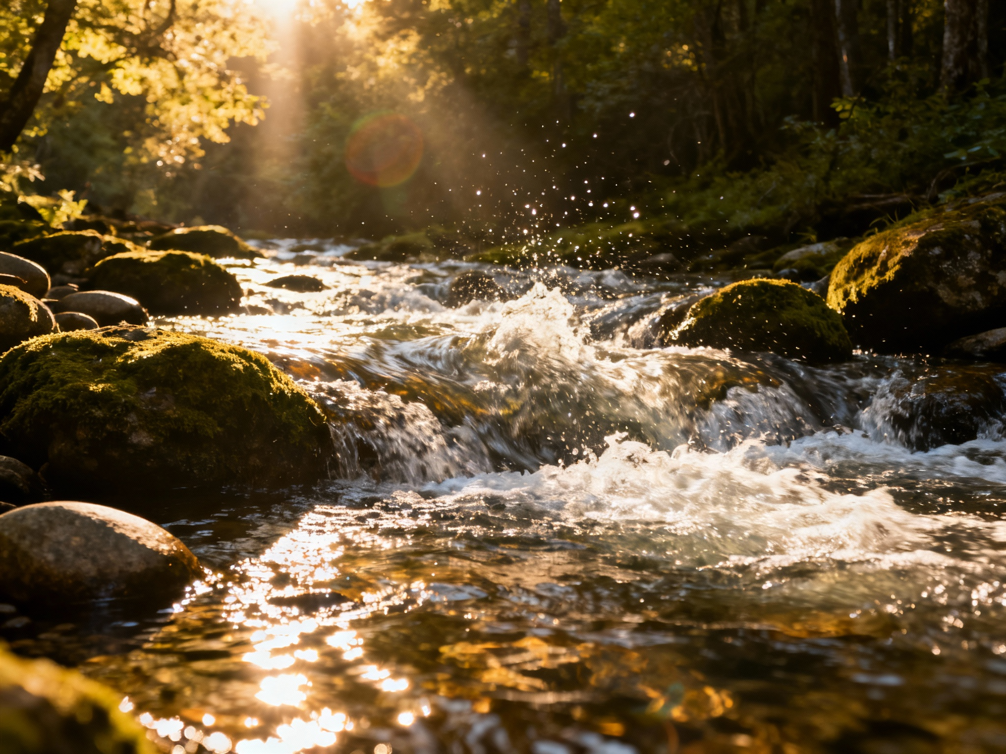 Verwirbeltes Wasser